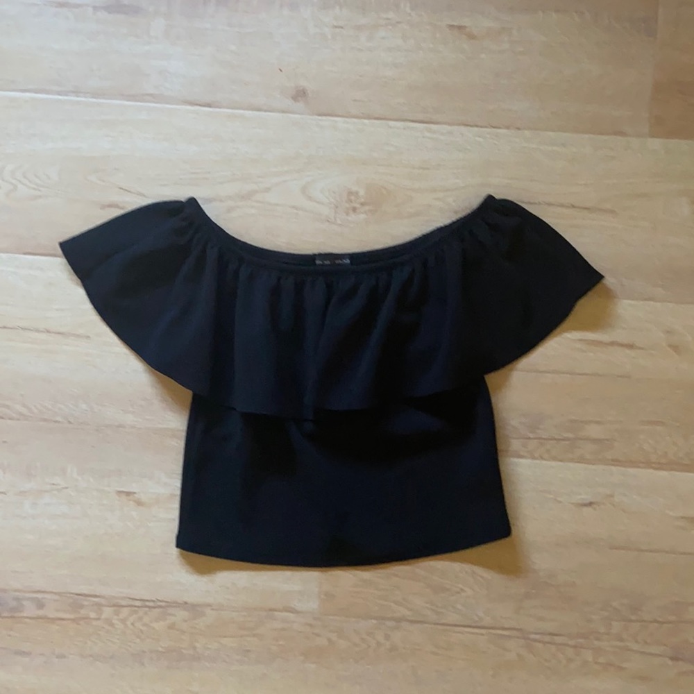 Black Off the Shoulder Top